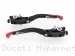 Adjustable Folding Brake and Clutch Lever Set by Ducabike Ducati / Hypermotard 1100 / 2008