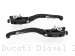 Adjustable Folding Brake and Clutch Lever Set by Ducabike Ducati / Diavel / 2011