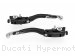Adjustable Folding Brake and Clutch Lever Set by Ducabike Ducati / Hypermotard 1100 / 2009
