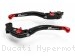 Adjustable Folding Brake and Clutch Lever Set by Performance Technology Ducati / Hypermotard 821 SP / 2016