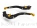 Adjustable Folding Brake and Clutch Lever Set by Performance Technology Ducati / Hypermotard 821 SP / 2015
