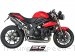 Oval High Mount Exhaust by SC-Project Triumph / Speed Triple / 2014